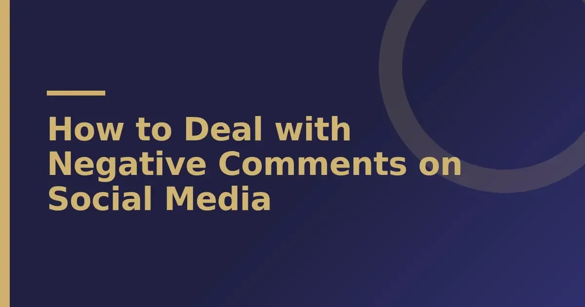 Negative comment response checklist