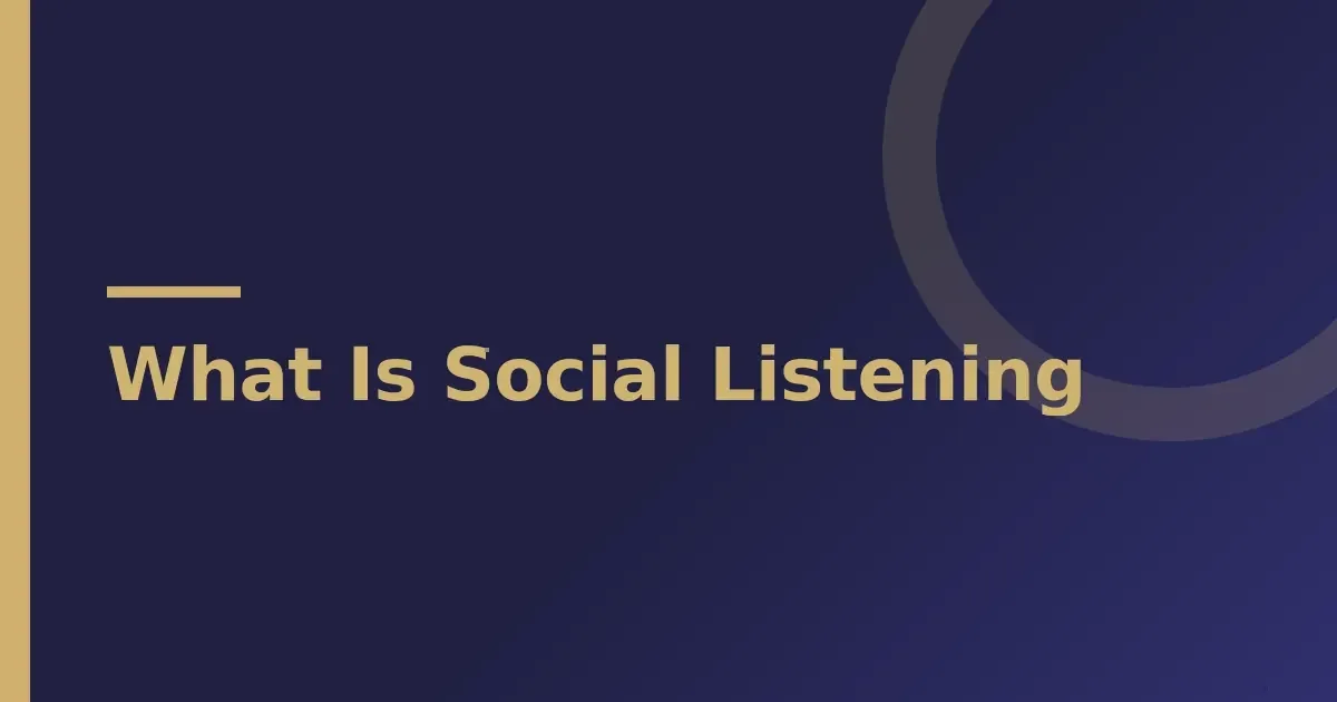 Your social listening starter checklist
